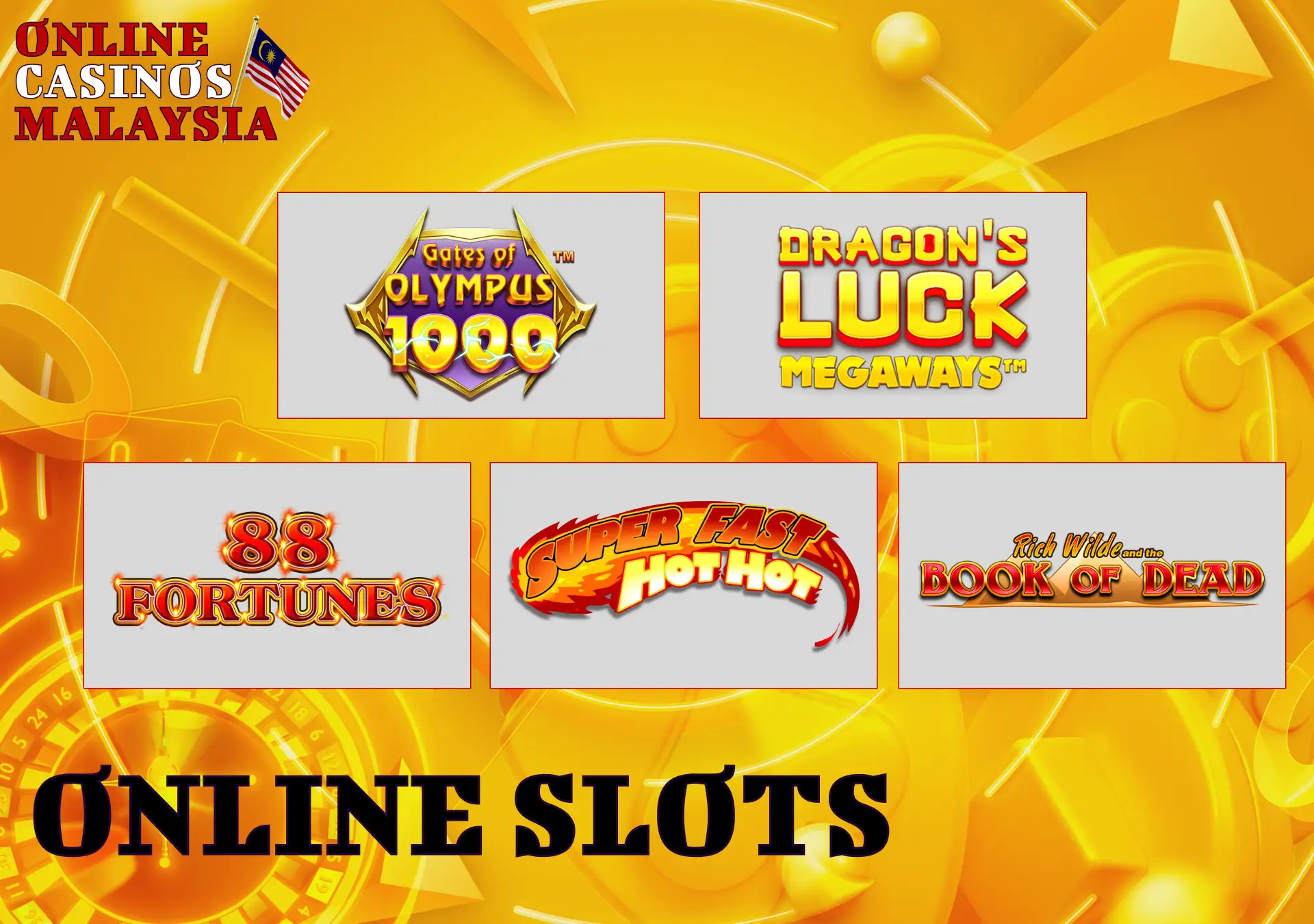 Variety of online slots featuring diverse themes and gameplay mechanics.